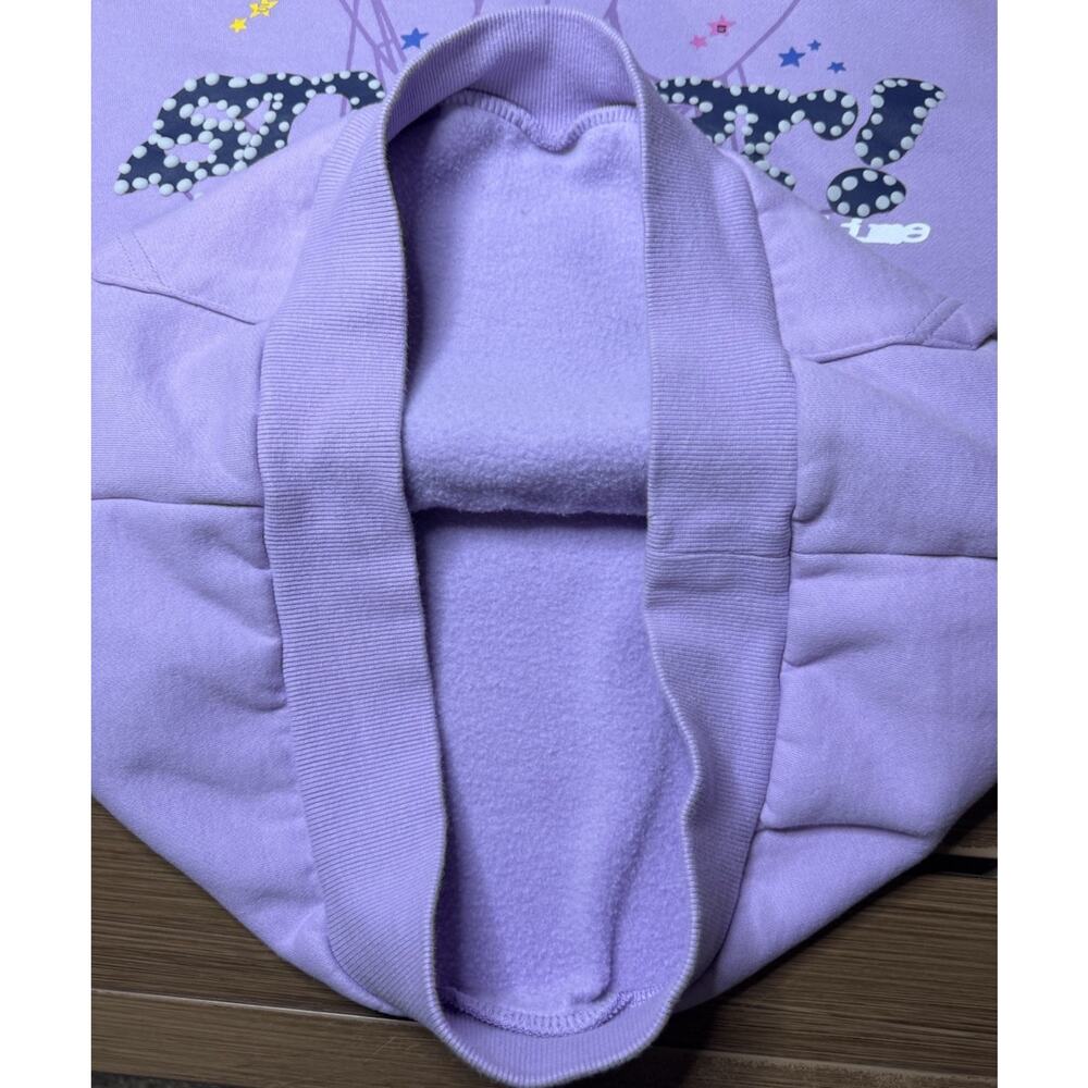 Spider Acai Web Hoodie Size Small Purple Sp5der ( Stain) - Picture 7 of 11